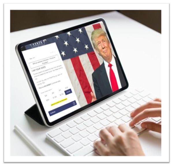 One Week After Inauguration Trump “Official” Website Is Still Asking For Donations!