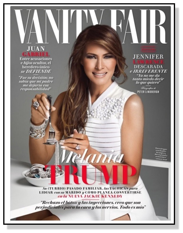 Melania Trump appears on cover of Mexican magazine and does interview.