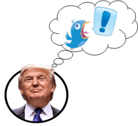 Trump tweets in his dreams.