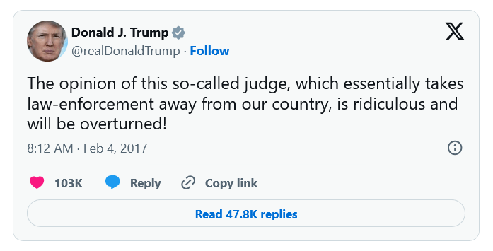 Trump mad the trump update.